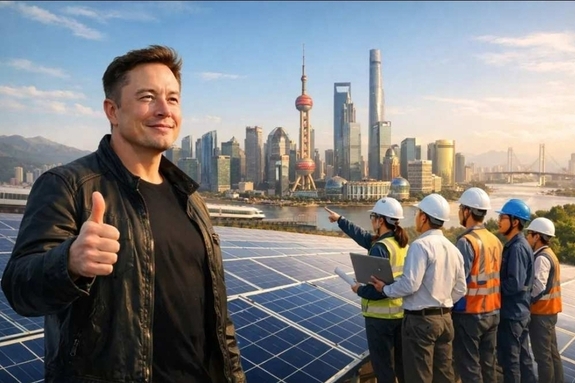 머스크 팀 방중, 중국 태양광 공급망 전면 점검