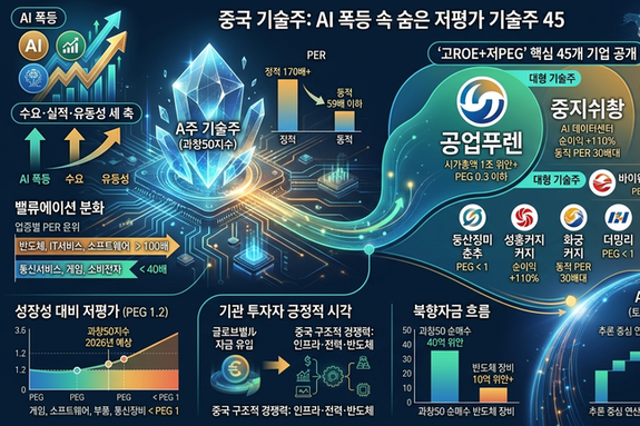 AI 폭등 속 숨은 저평가 기술주 45개 공개
